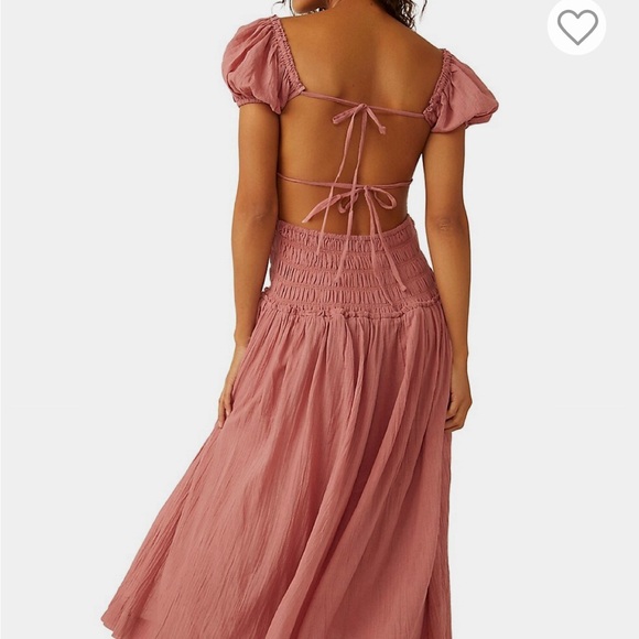 Free people feeling bonita midi rose dress medium - Picture 3 of 9